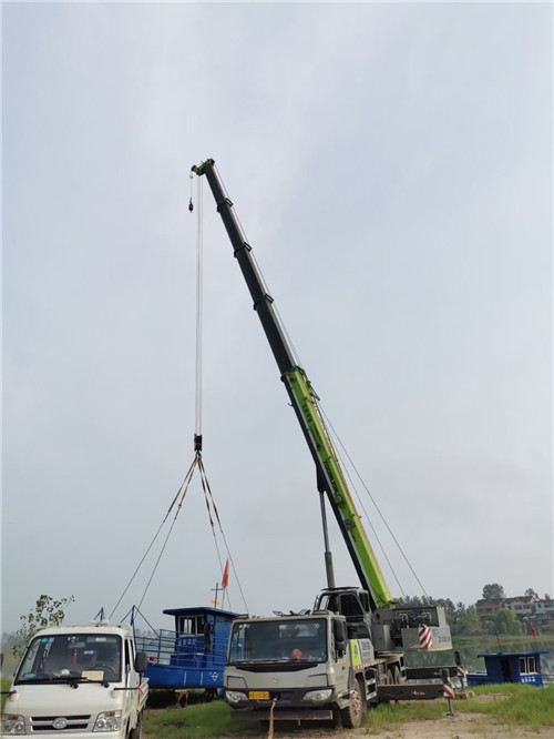 中站区桥梁建设吊装案例